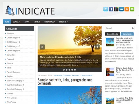 Free Indicate WordPress Theme Free Indicate WordPress Theme