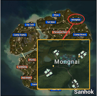 Map Sanhok - Sahmee PUBG & Lokasi Pendaratan Paling Aman lainnya di Map Sanhok PUBG Mobile