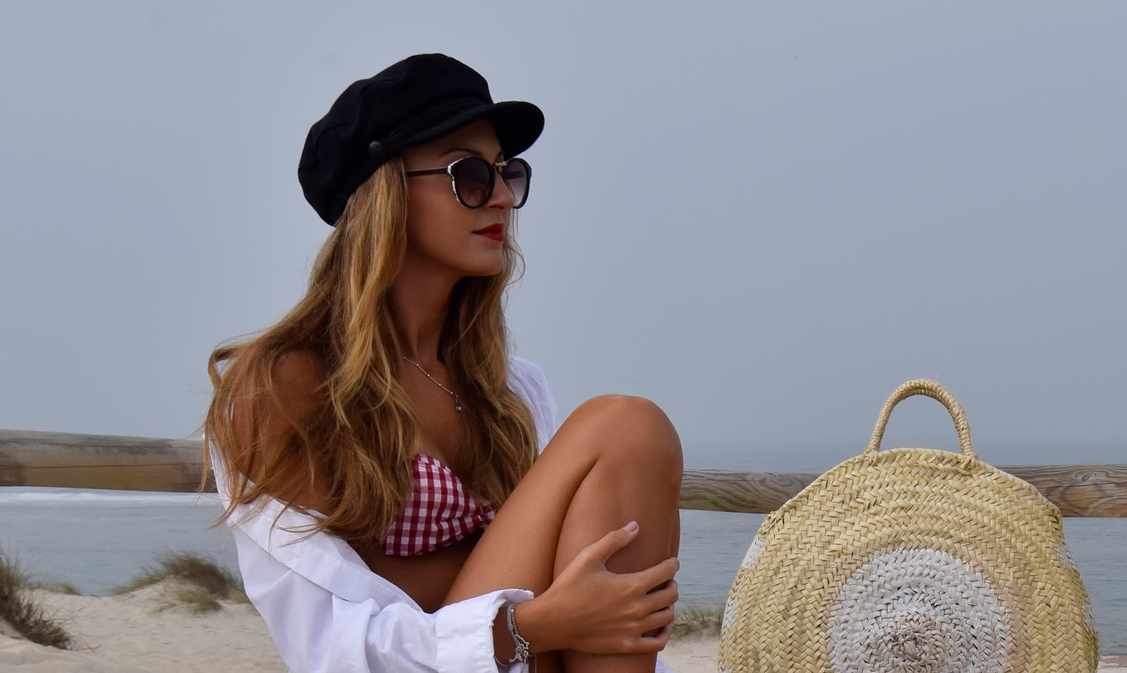 Bikini cuadro vichy rojo en Costa Nova Si Coppelia Vistiera de Prada