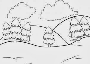 The English Cubby: Draw a Winter Landscape (step by step)