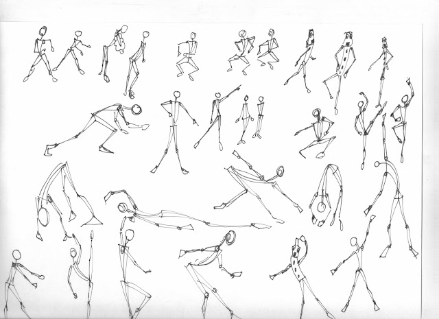 Guillermo Davis 'el Iyawo' Animation: Sketches of movement