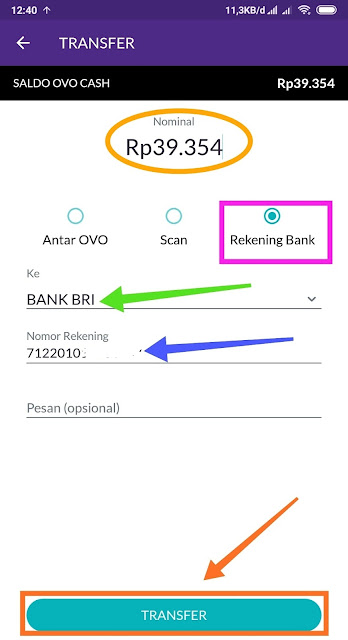 Cara transfer ovo ke bank BRI, BNI, BCA, Mandiri, dan semua bank Indonesia gratis