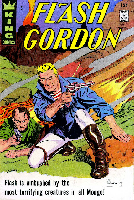 Flash Gordon v4 #5 1960s silver age science fiction comic book cover art by Al Williamson Flash Gordon v4 #5 1960s silver age science fiction comic book cover art by Al Williamson