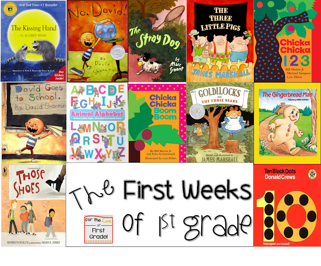 For the Love of First Grade Back to School With Books // What to Read