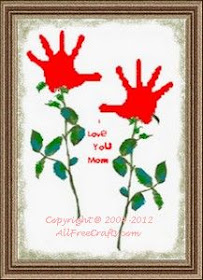 Handprint Valentines for Mom