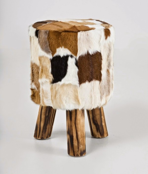 Interesting proposals for stool made of fur!