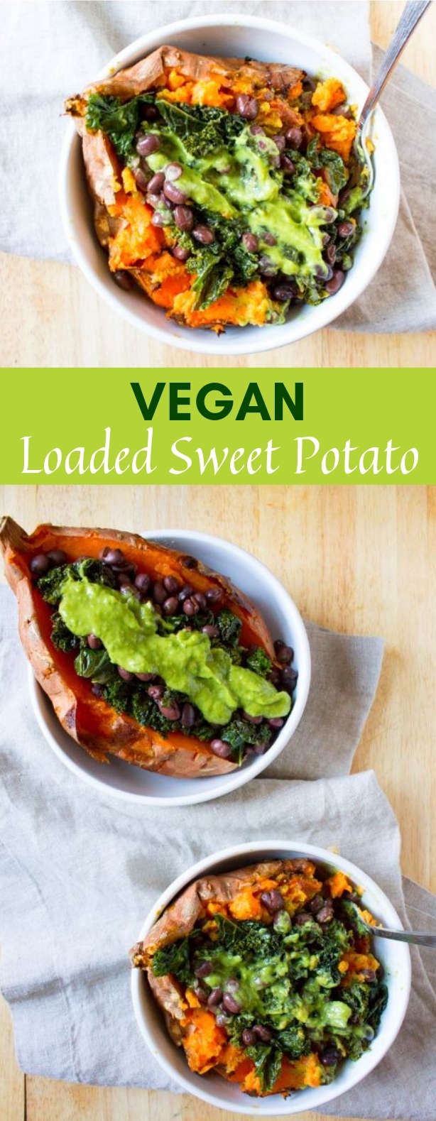 Vegan Loaded Sweet Potato #Vegan #Potato
