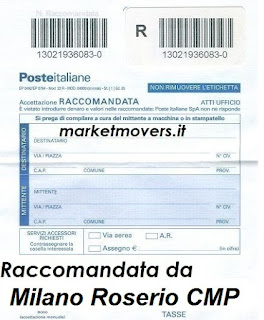 Raccomandata da Milano Roserio CMP, cosa può essere?