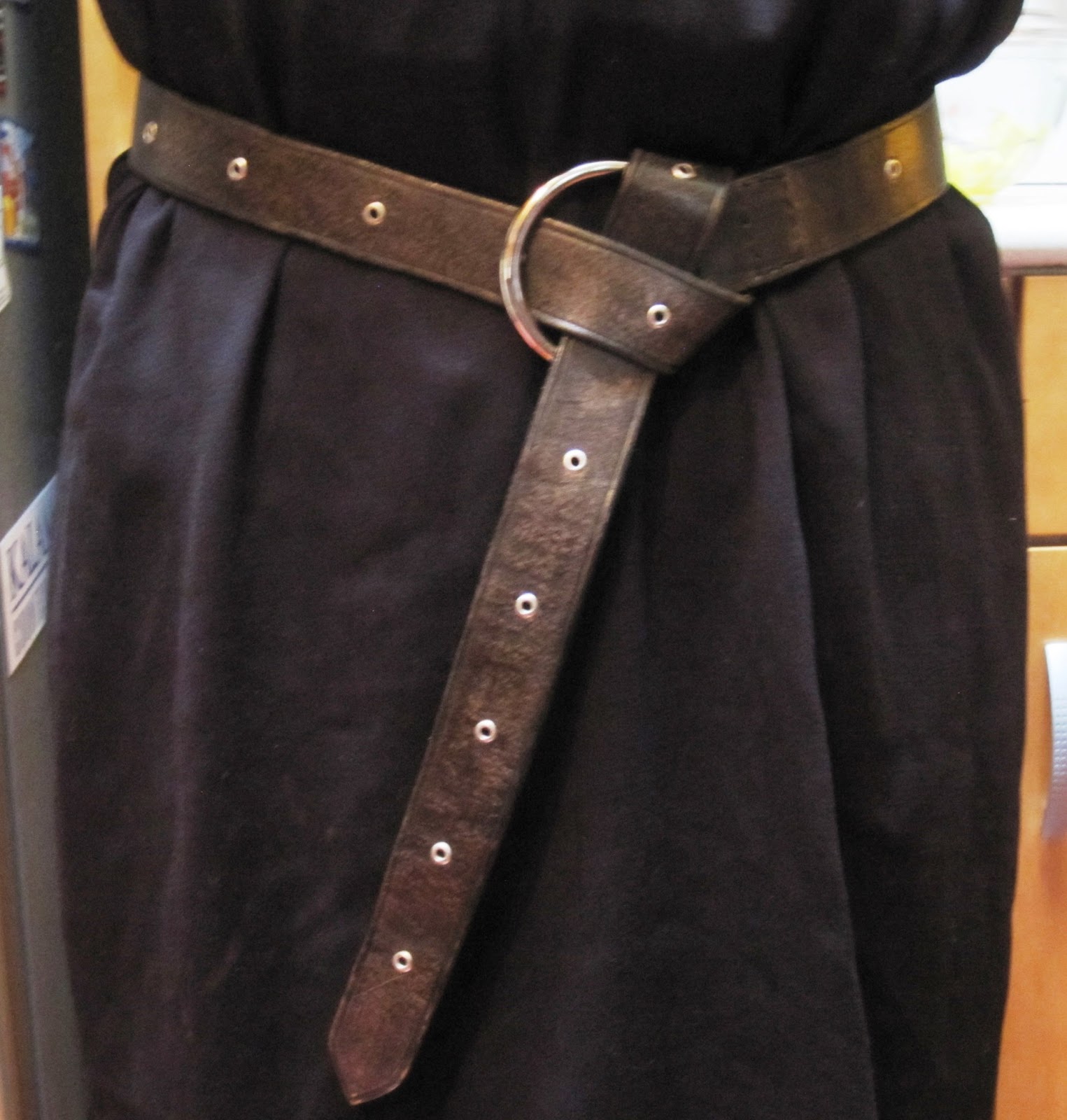 Haroon Chaudhry's Masks Medieval Leather Belt (Black, Studded)