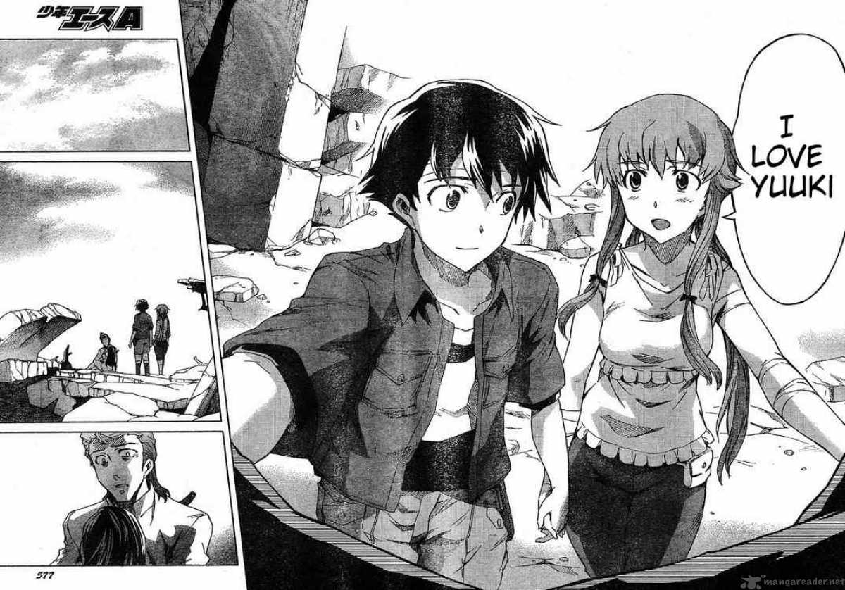 What is this picture about in Mirai Nikki? - Anime & Manga Stack Exchange