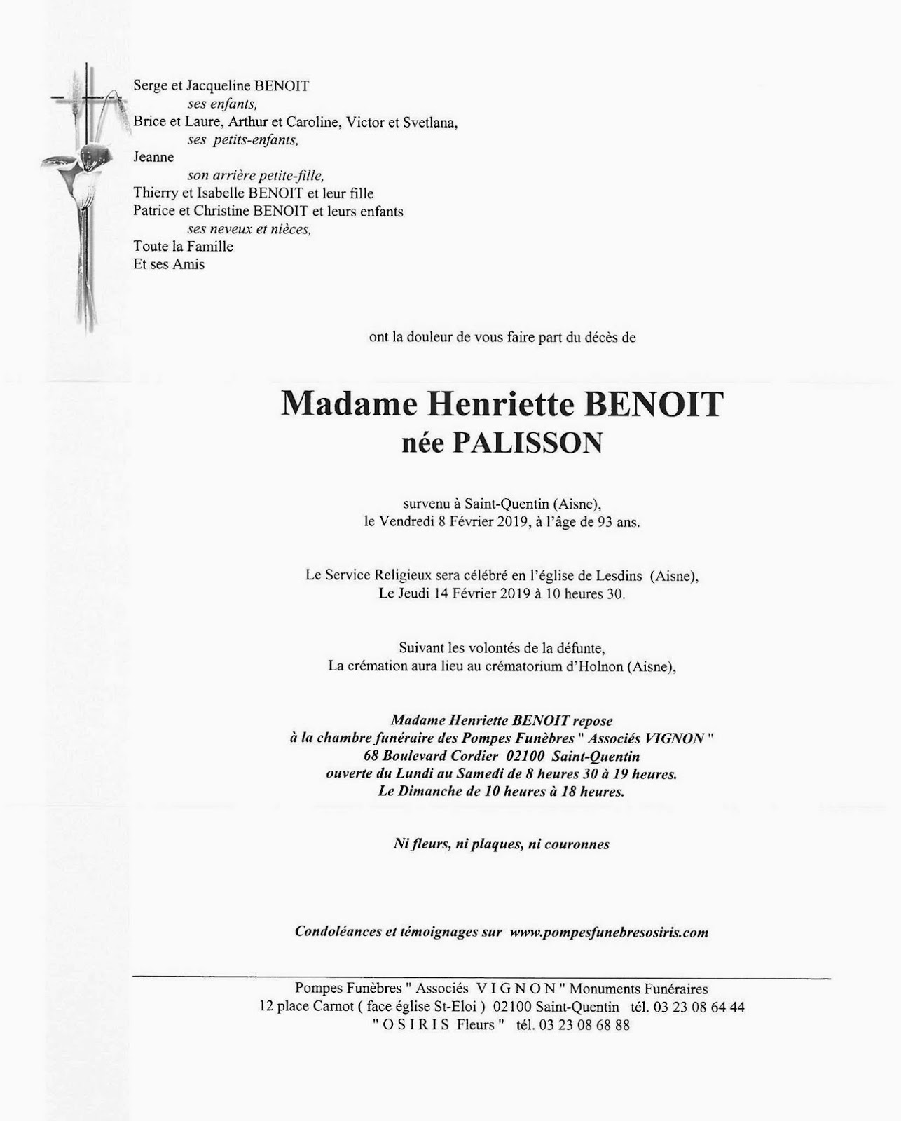 Lesdins Blog infos Avis de décès Lesdins Blog infos Avis de décès