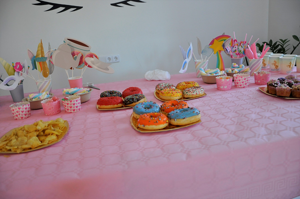 mesa dulce fiesta unicornio