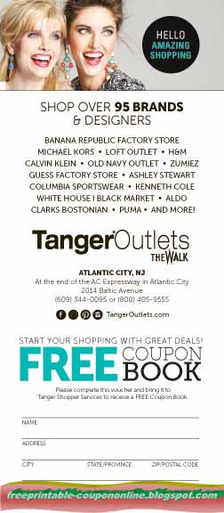Tanger outlet coupons 2019
