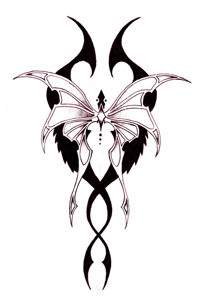 tribal tattoo designs and meanings. butterfly tribal tattoos.