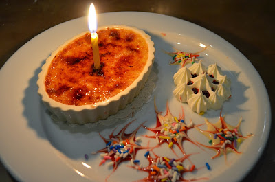 Crème Brule -Birthday Dessert Photo by Trisha Field