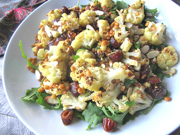Winter Sides Cauliflower, Lentil & Date Salad
