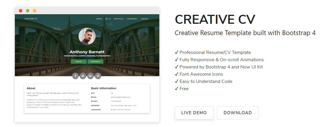 إنشاء محفظة احترافية إليك مجموعة من قوالب الويب Html5 Css3 سهلة التحرير لإنشاء محفظة ويب Aqua