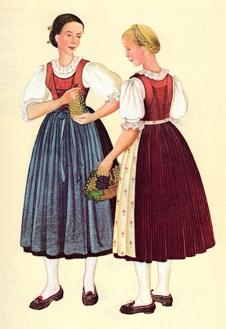FolkCostume&Embroidery: Costumes of Tyrol