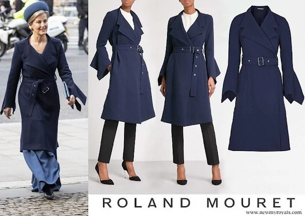 Countess of Wessex wore Roland Mouret Millington wool crepe coat