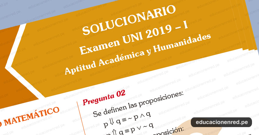 Solucionario UNI 2019-I Primer Examen Admisión (Lunes 11 Febrero) Clave del Examen Aptitud Académica y Humanidades - www.admisión uni.edu.pe Solucionario UNI 2019-I Primer Examen Admisión (Lunes 11 Febrero) Clave del Examen Aptitud Académica y Humanidades - www.admisión uni.edu.pe