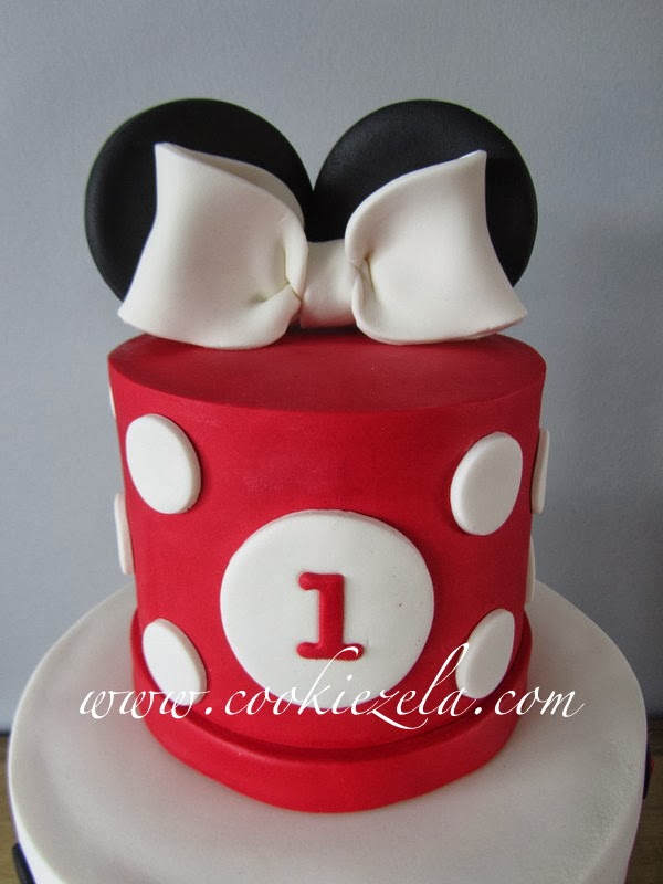 Butik Pasta, Kurabiye ve Cupcake�ler Minnie Mouse 1 Yas Pastasi