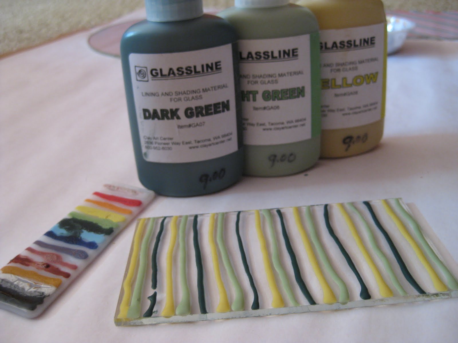 Calyx Glass Blog Glassline Paints on Clear Glass