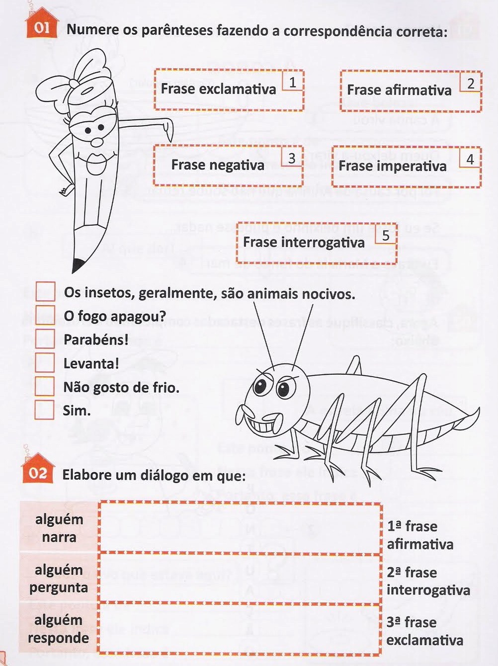 Atividade Sobre Tipos De Frases 6 Ano - NAZAEDU