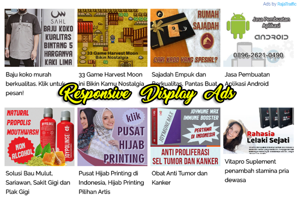 Contoh Tampilan Iklan RajaTraffic di Konten Utama RajaTraffic, Penyedia Layanan Iklan CPM Untuk Publisher Blog Indonesia
