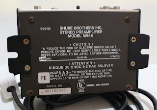Shure M64A phono preamplifier ( sold ) Shure%2BM64%2Bbottom
