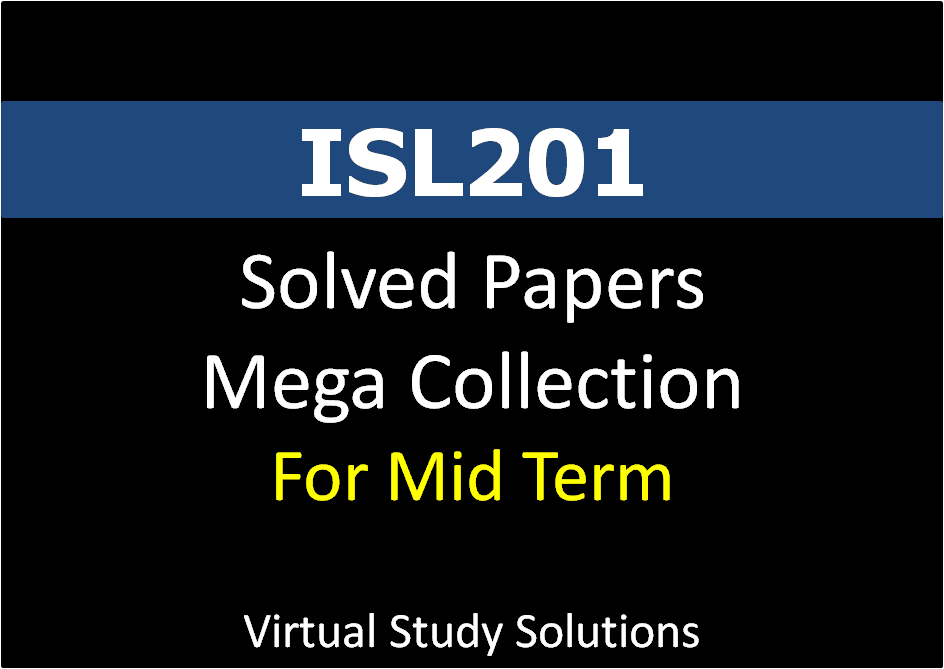 isl201 final term solved papers