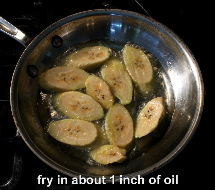The 99 Cent Chef Sweet Fried Plantains (Latin bananas) Video Recipe