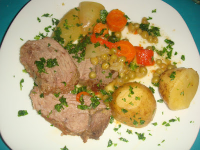 CARNE A LA CAMPESINA A LA CACEROLA