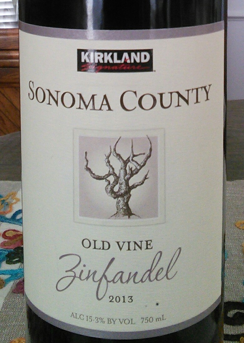 Kirkland Signature Sonoma County Old Vine Zinfandel 2013