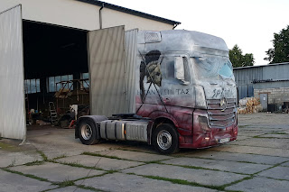 Tuning ciężarówki Tuning ciężarówki poprzez malowanie aerografia samochodowa, malowanie samochodów ciężarowych, airbrush truck