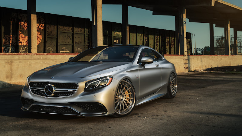 Mercedes S63 with ADV1 wheels at Train Yard HD