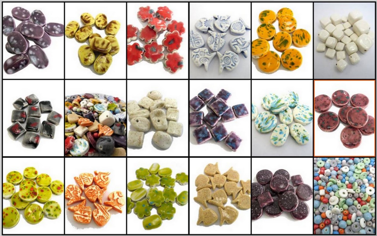 Art by Jen G Handmade Ceramic Beads