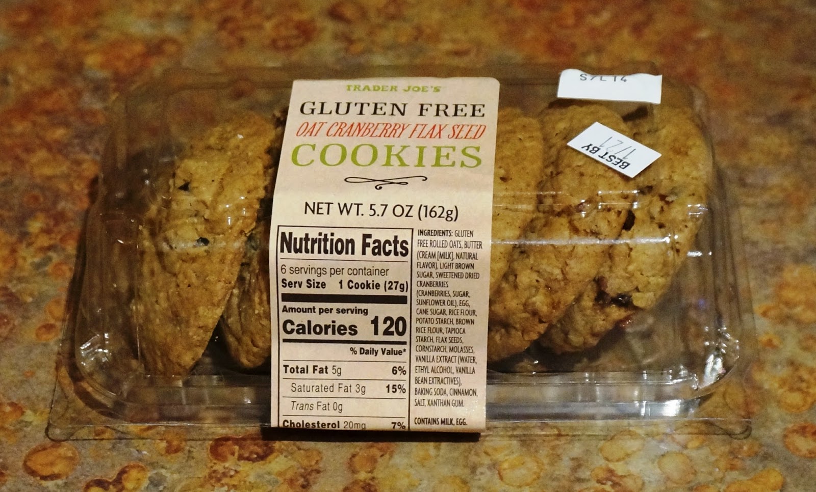 Exploring Trader Joe's Trader Joe's Gluten Free Oat Cranberry Flax