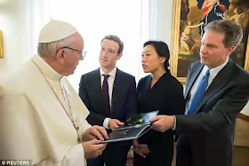 Mark Zuckerberg And His Wife Meet Pope Francis In Vatican (Photos)