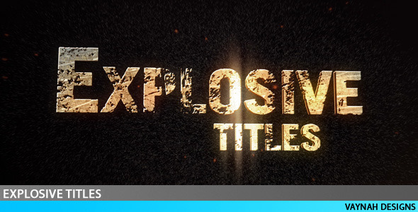 VideoHive Explosive Titles Trailer HD
