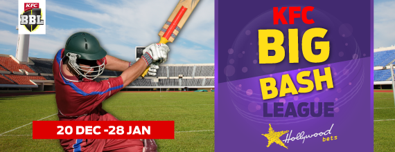 KFC Big Bash Batsman hits ball