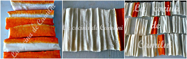 Brochetas de cazón y langostinos con chips de surimi (La cocina de Camilni) Brochetas de cazón y langostinos con chips de surimi (La cocina de Camilni)