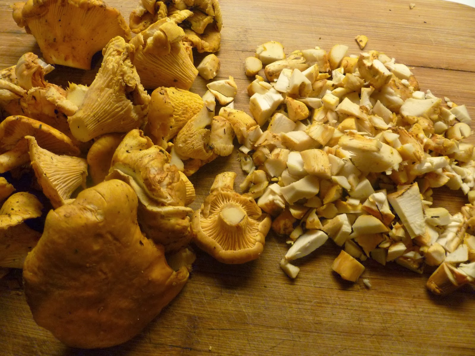 Lindaraxa Chanterelles With Madeira Over Crispy Baked Polenta