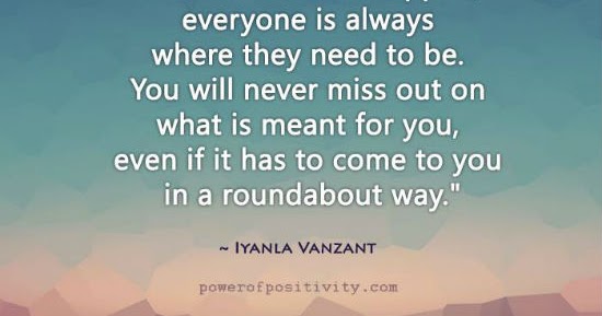 Everything happens when it needs to happen - Iyanla Vanzant Quote