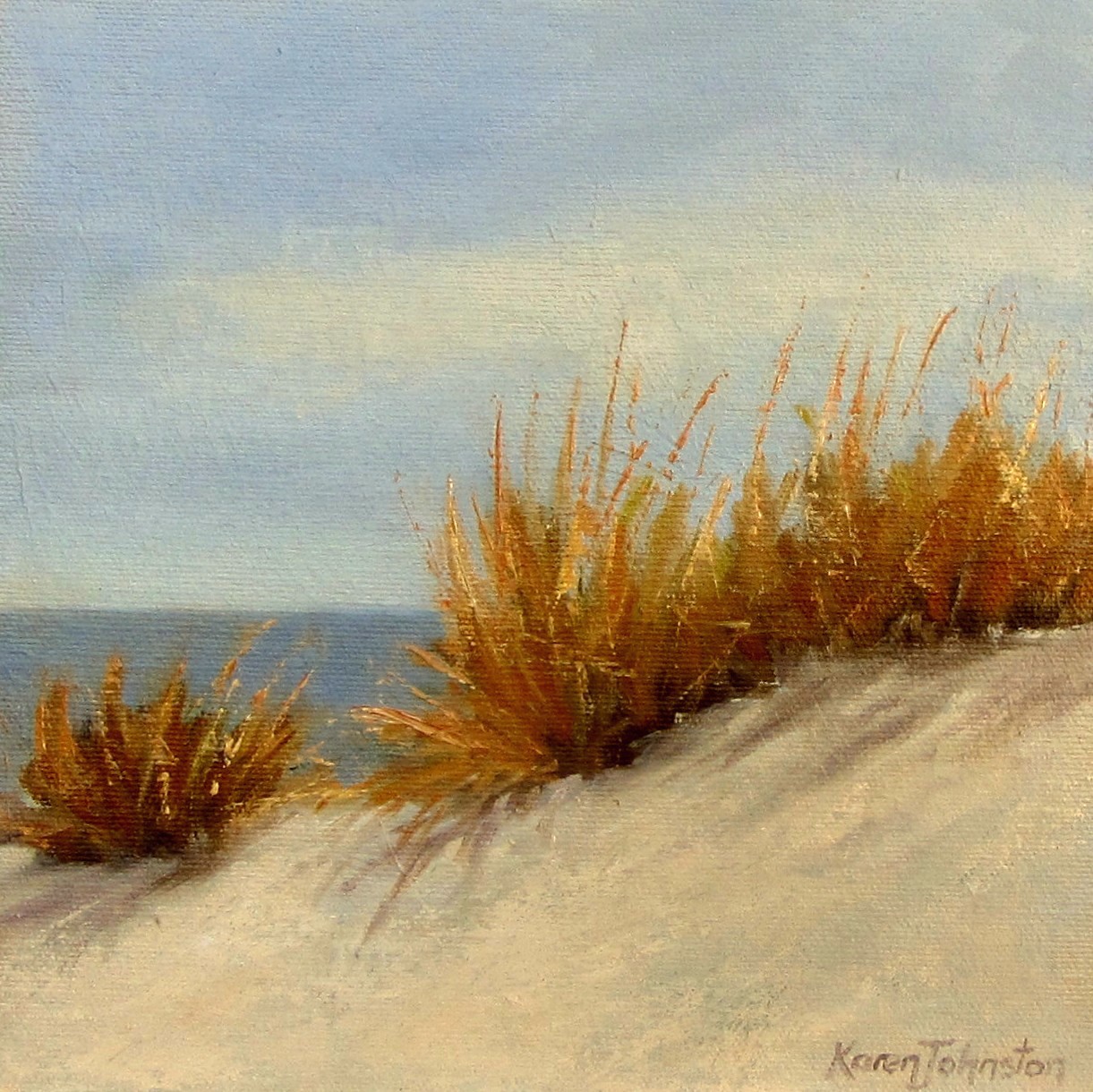 KAREN JOHNSTON SMALL PAINTINGS Golden Dune Grass