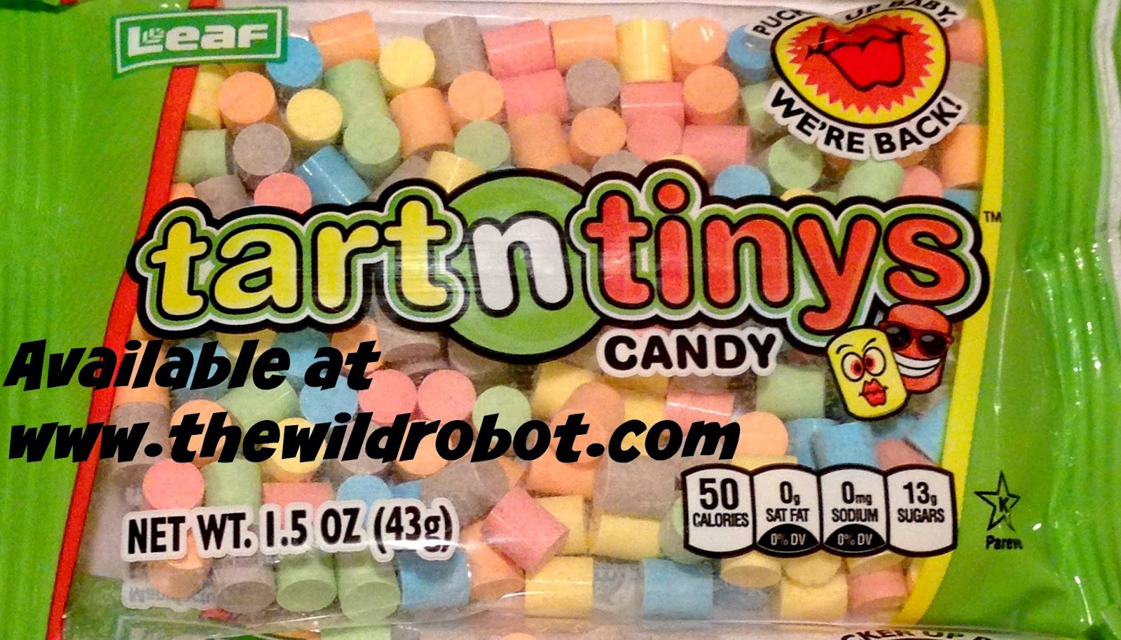 The Wild Robot: Tart n Tinys candy review with photos

