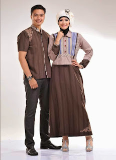 Baju couple muslim pasangan muda lebaran