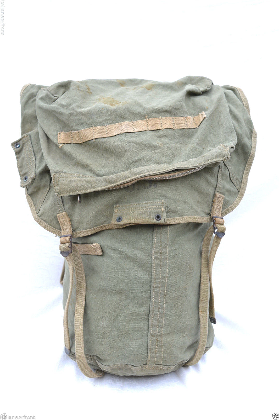 bingbabel US Army WWII 1942 OD Jungle Backpack