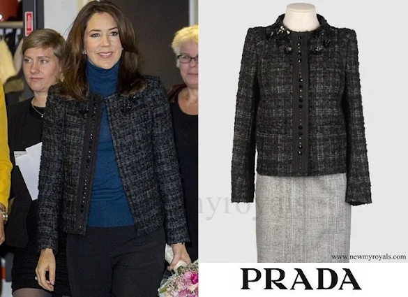 Crown Princess Mary wore PRADA wool jacket