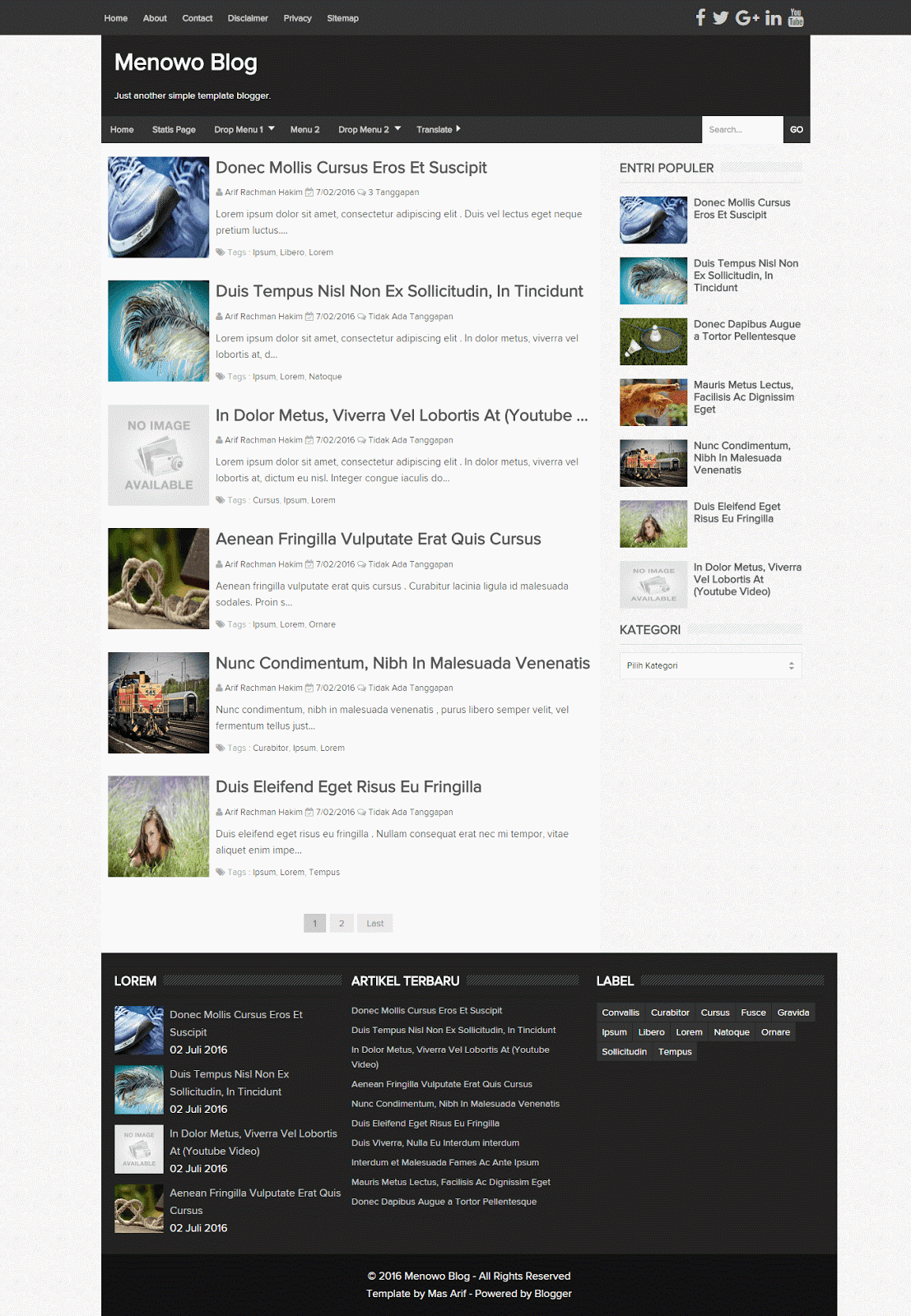 Menowo Blogger Template Menowo Blogger Template