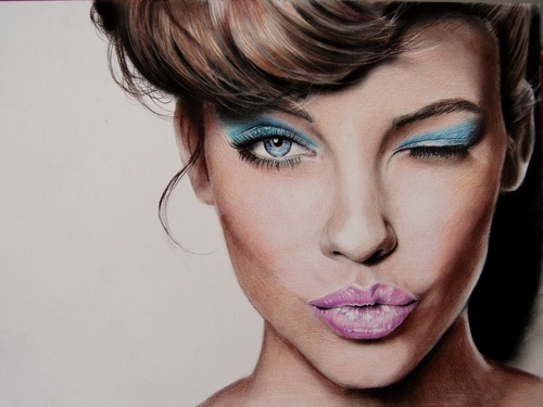 04-Barbara-Palvin-Valentina-Zou-Pencils-and-Charcoal-Hyper-Realistic-Drawings-www-designstack-co